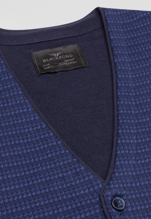 Жилет  H-30016-60/DARK BLUE