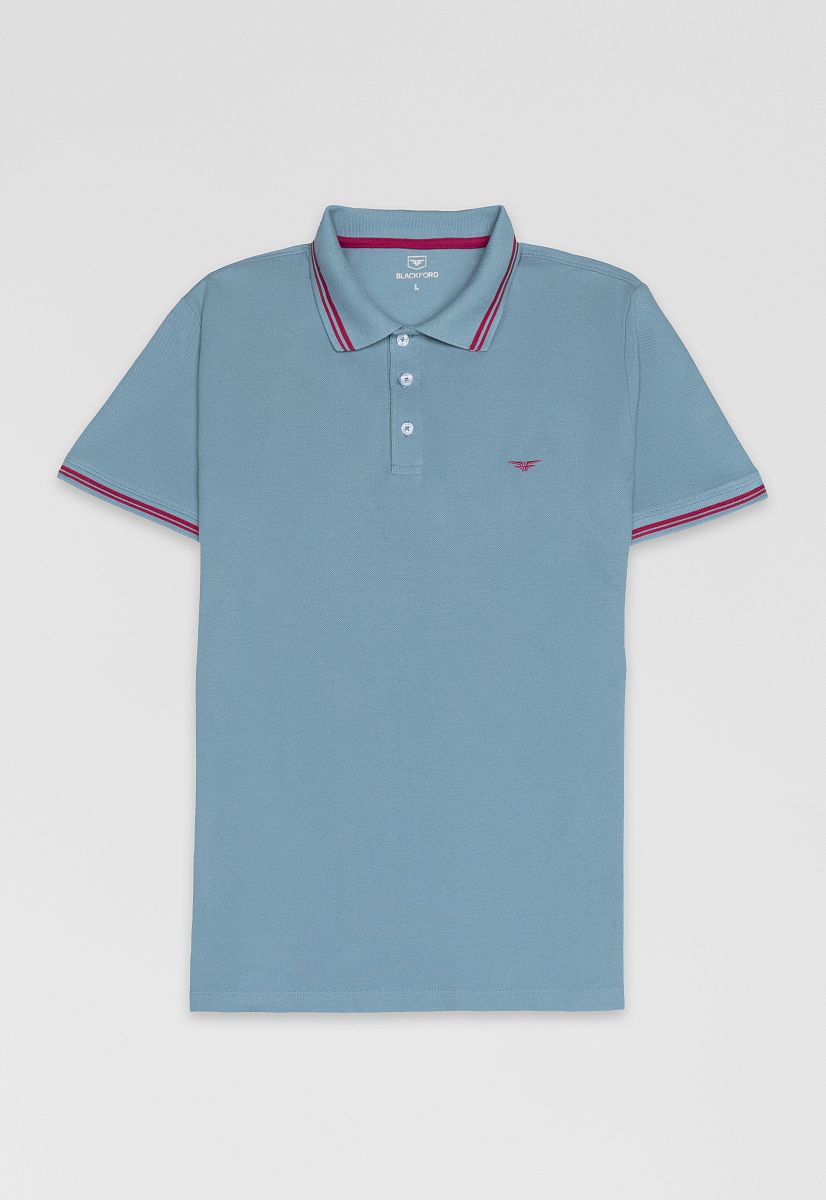 Поло AT-17-4111 light blue